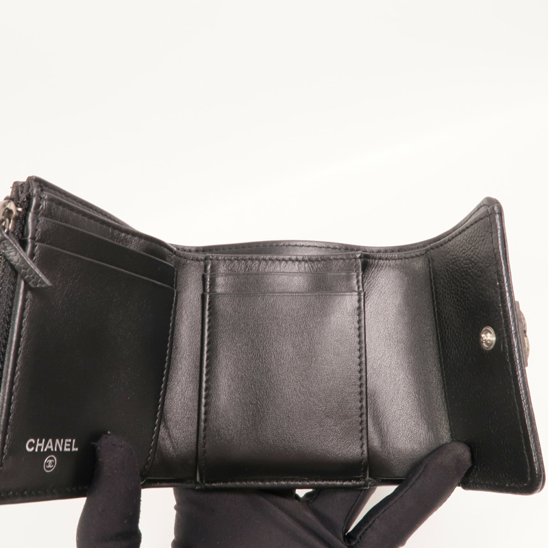 CHANEL 牛皮皮革Boy Wallet錢包-6
