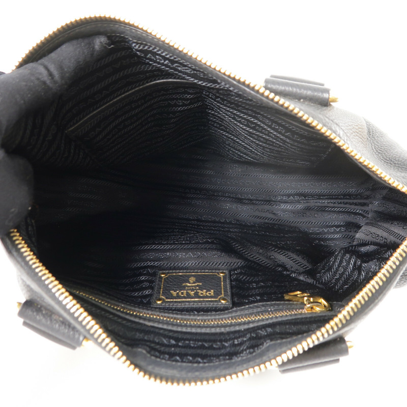 PRADA 牛皮皮革2Way Shoulder手挽肩背兩用袋-4