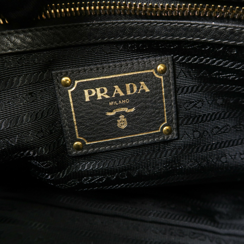 PRADA 牛皮皮革2Way Shoulder手挽肩背兩用袋-5