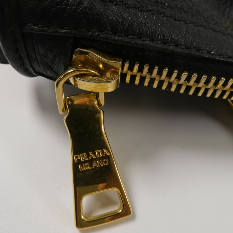 PRADA 牛皮皮革2Way Shoulder手挽肩背兩用袋-7