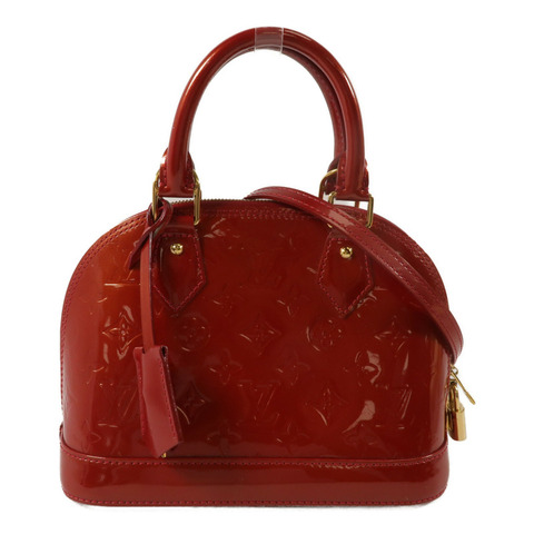 LOUIS VUITTON Monogram Vernis Alma BB手挽肩背兩用袋