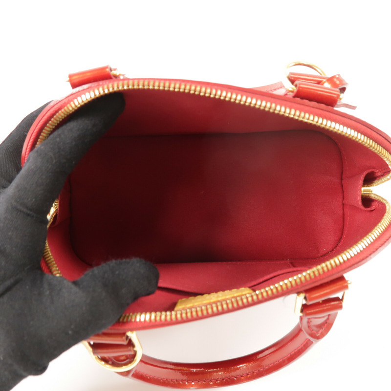 LOUIS VUITTON Monogram Vernis Alma BB手挽肩背兩用袋-4