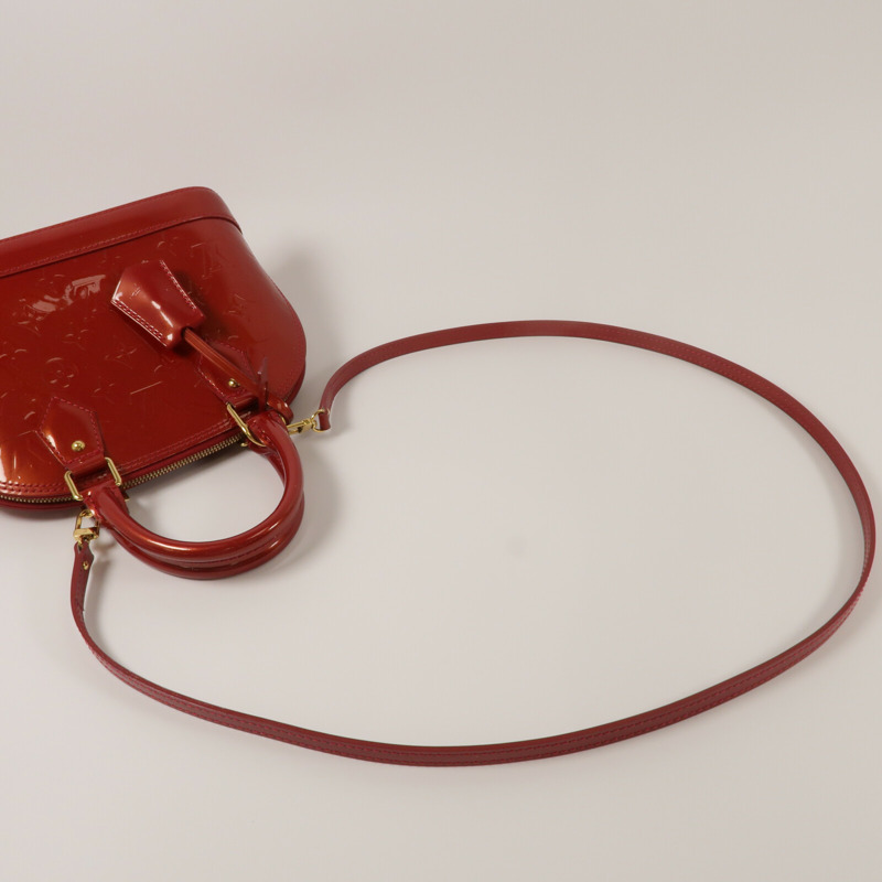 LOUIS VUITTON Monogram Vernis Alma BB手挽肩背兩用袋-8