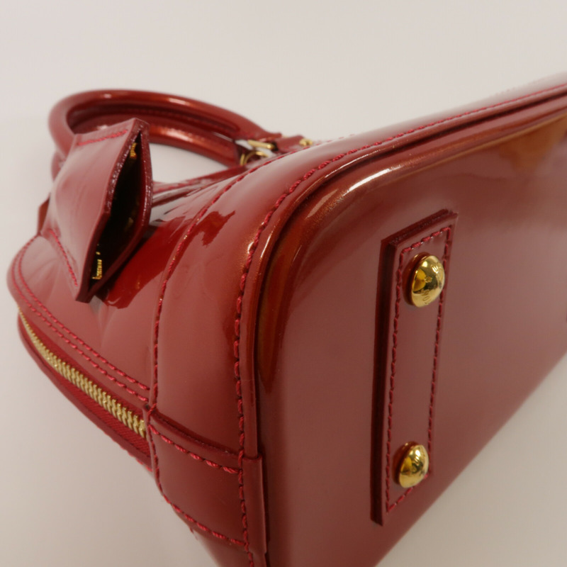 LOUIS VUITTON Monogram Vernis Alma BB手挽肩背兩用袋-10