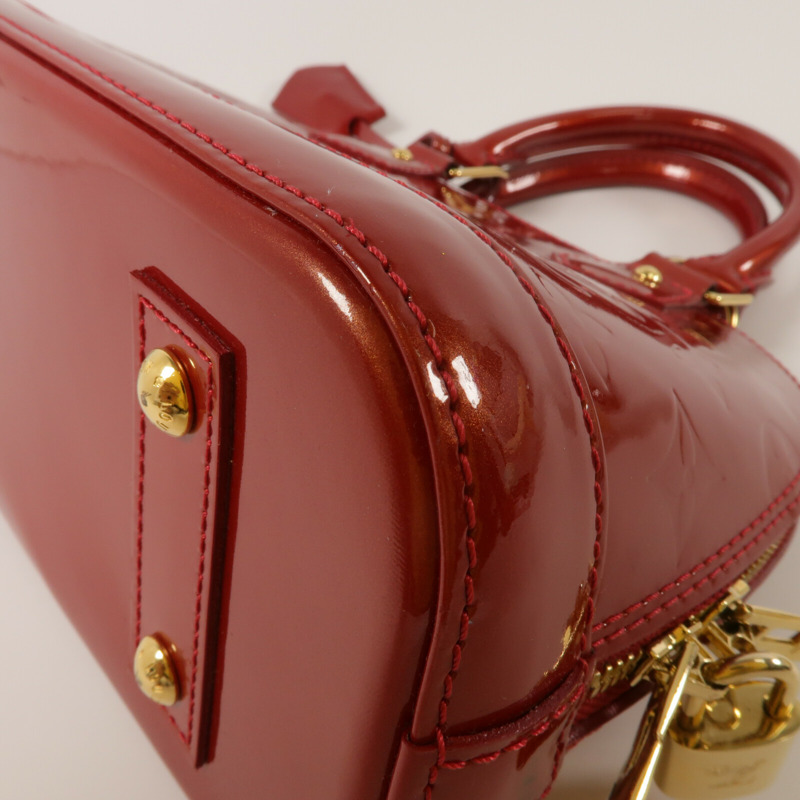 LOUIS VUITTON Monogram Vernis Alma BB手挽肩背兩用袋-11