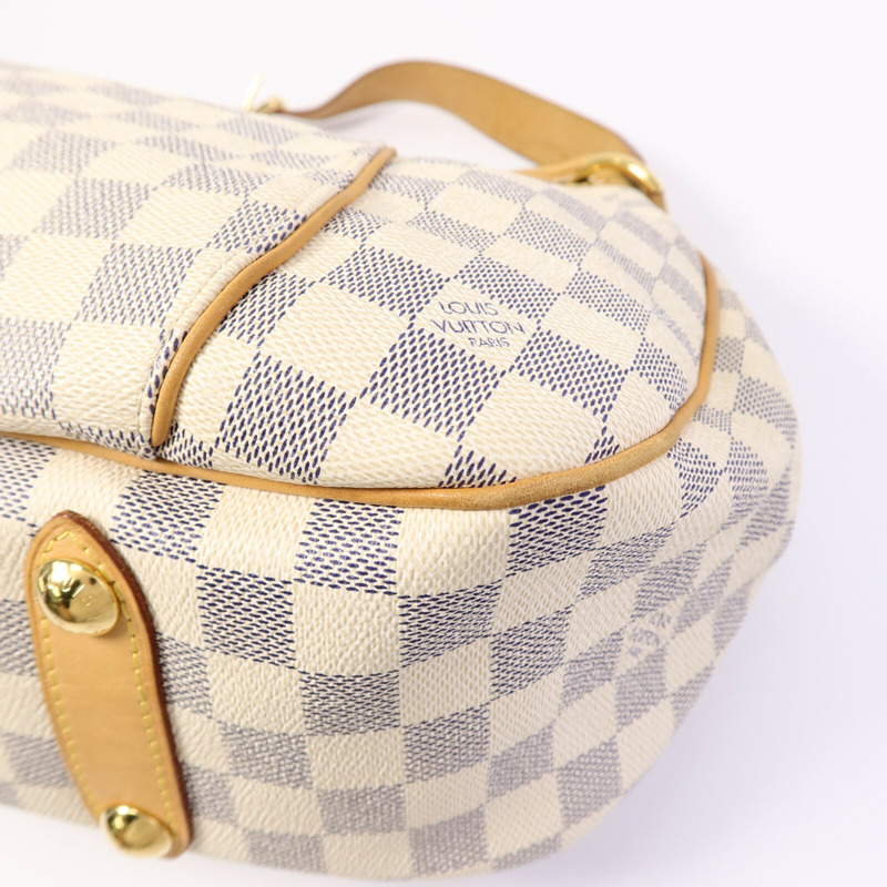 LOUIS VUITTON Damier Azur Galliera PM金扣肩背袋-10