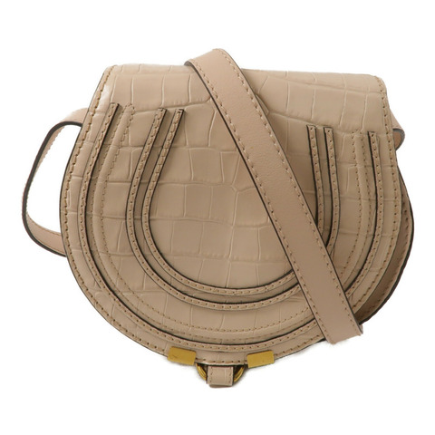 Chloe 牛皮皮革Small Marcie Saddle肩背袋