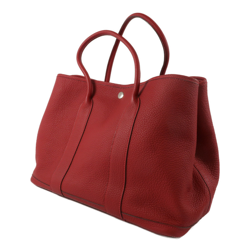 HERMES Negonda皮革Garden Party PM手挽袋Rouge Tomate-1