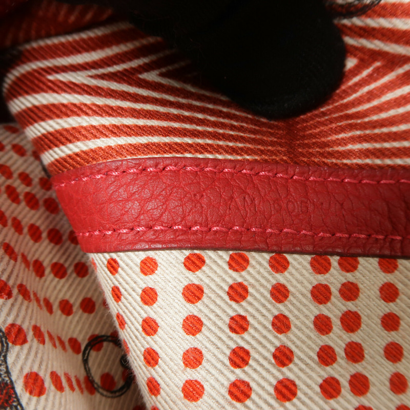 HERMES Negonda皮革Garden Party PM手挽袋Rouge Tomate-6
