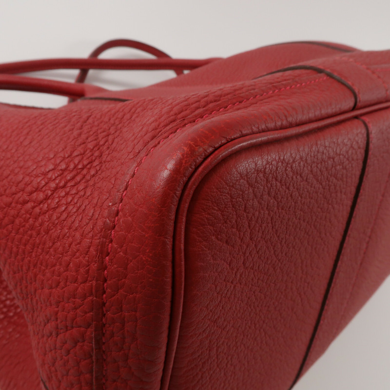 HERMES Negonda皮革Garden Party PM手挽袋Rouge Tomate-9