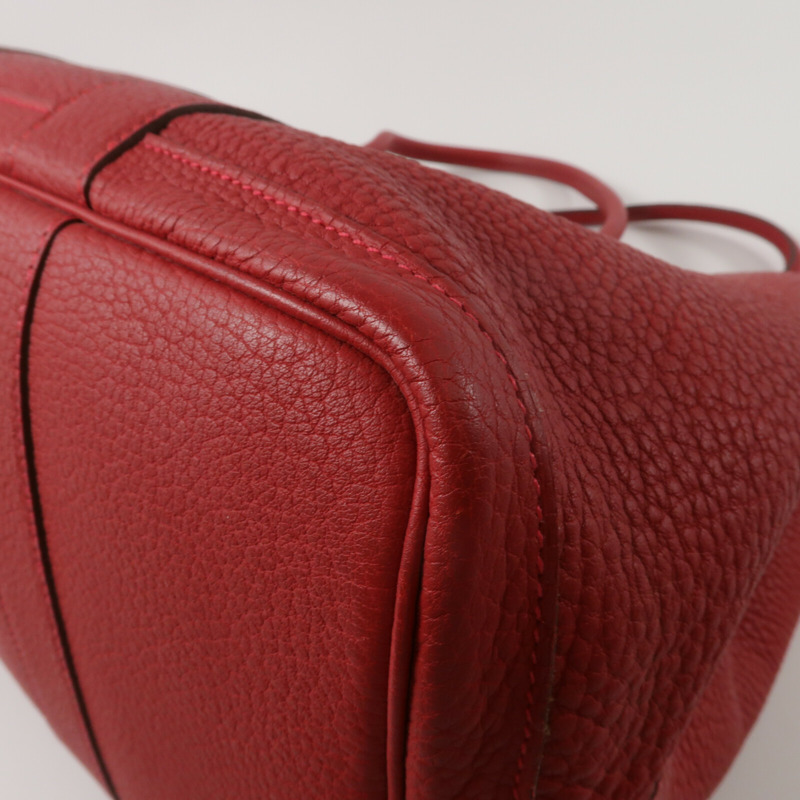 HERMES Negonda皮革Garden Party PM手挽袋Rouge Tomate-12