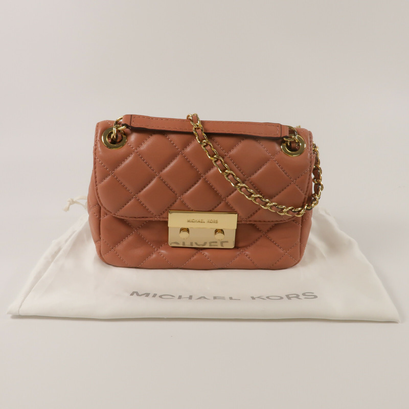 Michael Kors 羊皮皮革Chain Shoulder鏈帶肩背袋-10