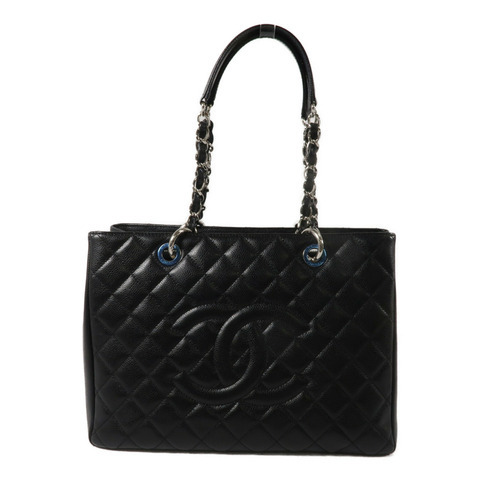 CHANEL 牛皮皮革GST Grand Shopping Tote Bag鏈帶肩背袋
