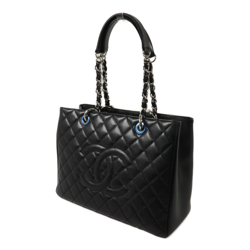 CHANEL 牛皮皮革GST Grand Shopping Tote Bag鏈帶肩背袋-1