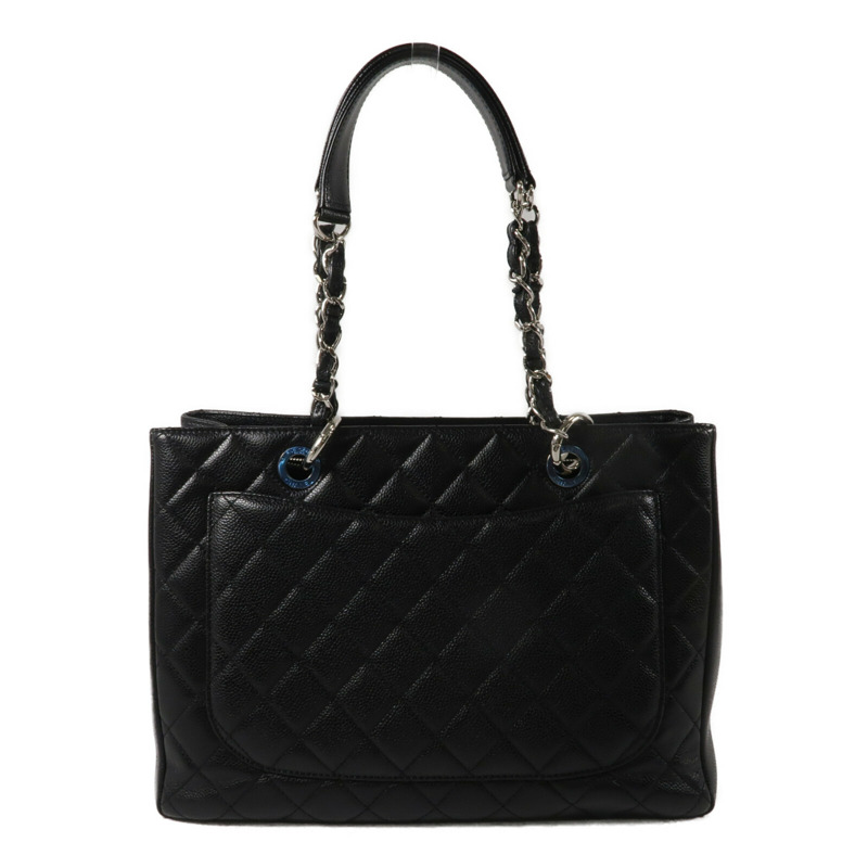 CHANEL 牛皮皮革GST Grand Shopping Tote Bag鏈帶肩背袋-2