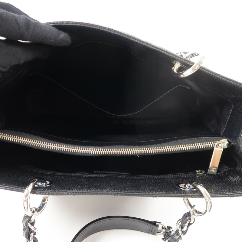 CHANEL 牛皮皮革GST Grand Shopping Tote Bag鏈帶肩背袋-4