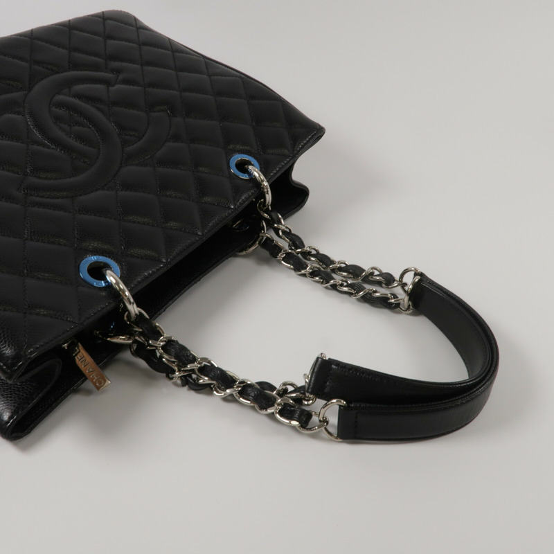 CHANEL 牛皮皮革GST Grand Shopping Tote Bag鏈帶肩背袋-7