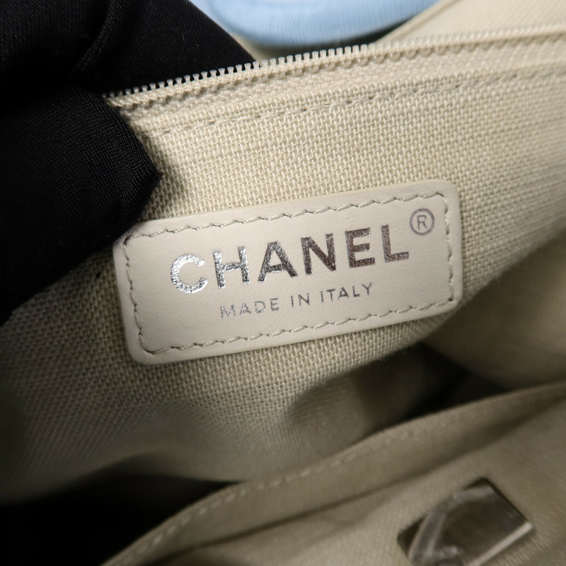 CHANEL 帆布Deauville Tote Medium手挽袋-5