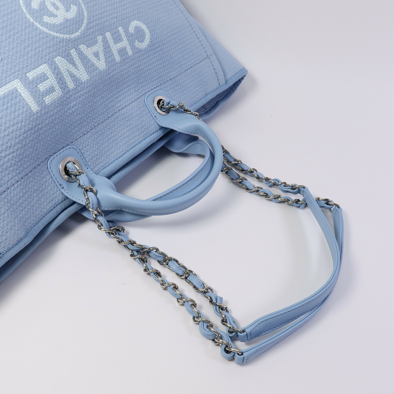 CHANEL 帆布Deauville Tote Medium手挽袋-7