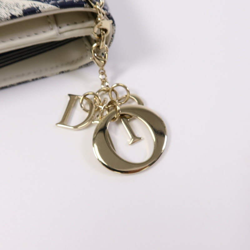 Dior 牛皮皮革Toile De Jouy WOC鏈帶肩背袋-6