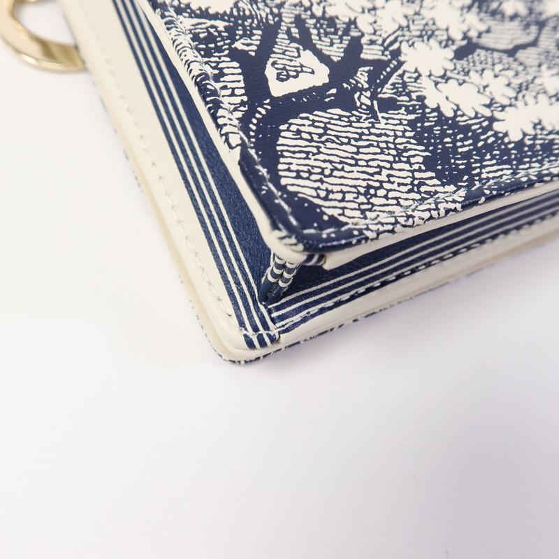 Dior 牛皮皮革Toile De Jouy WOC鏈帶肩背袋-13