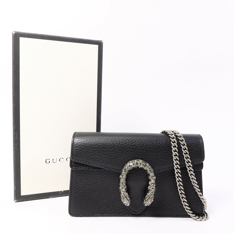 GUCCI 牛皮皮革Dionysus mini鏈帶肩背袋-8