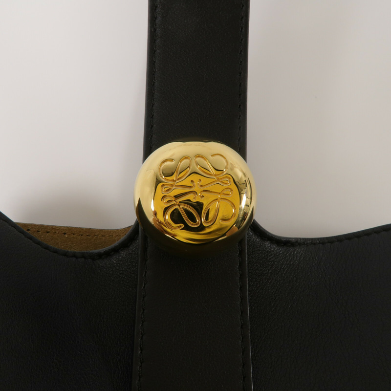 LOEWE 牛皮皮革Mini Pebble Bucket Bag手挽肩背兩用袋-6