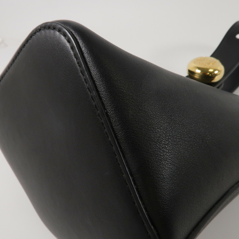 LOEWE 牛皮皮革Mini Pebble Bucket Bag手挽肩背兩用袋-11