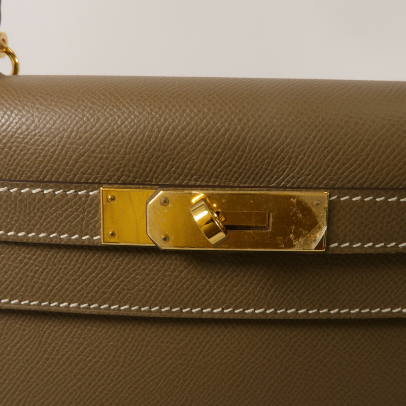 HERMES Kelly 28手挽肩背兩用袋Etoupe-7
