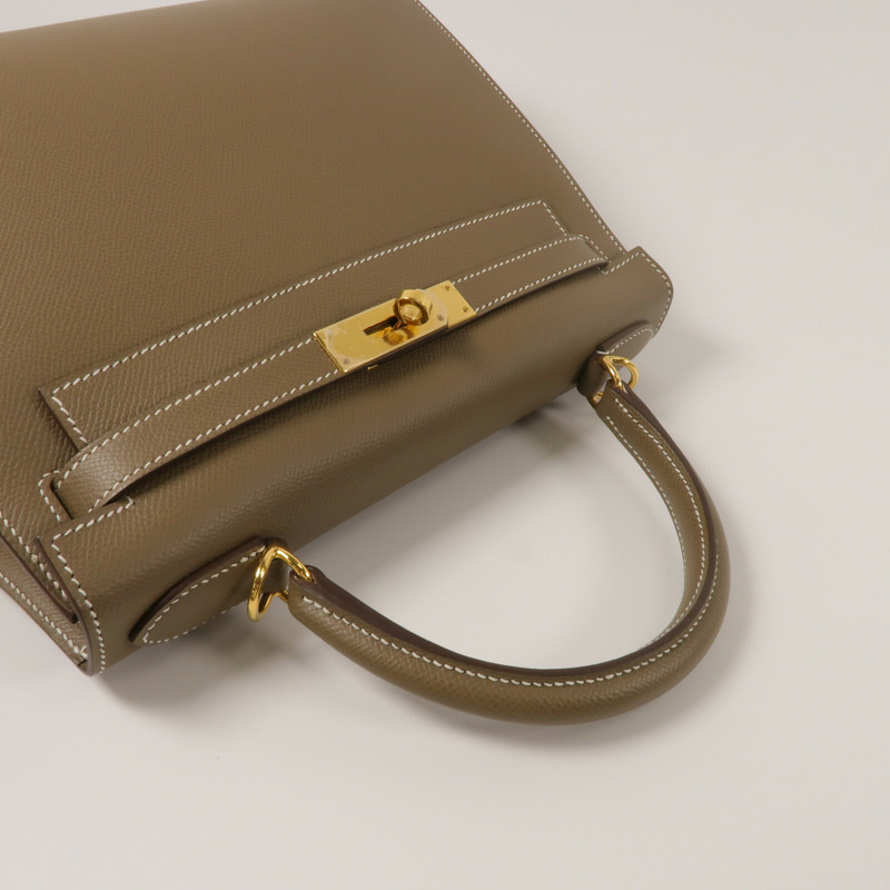 HERMES Kelly 28手挽肩背兩用袋Etoupe-9