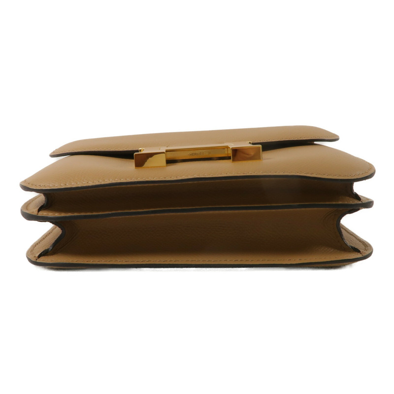 HERMES Epsom皮革Constance Mini肩背袋Chai-3