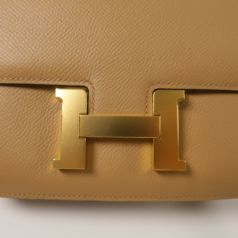 HERMES Epsom皮革Constance Mini肩背袋Chai-7