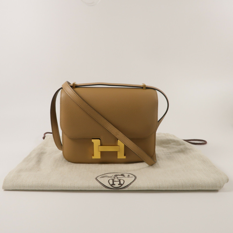 HERMES Epsom皮革Constance Mini肩背袋Chai-9