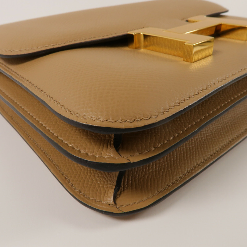 HERMES Epsom皮革Constance Mini肩背袋Chai-10
