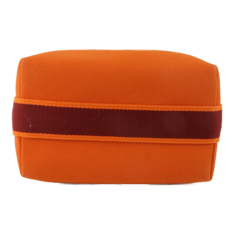 HERMES 帆布Bride A Brac PM手挽袋Orange-3