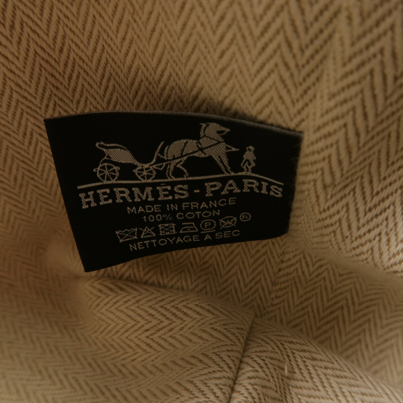 HERMES 帆布Bride A Brac PM手挽袋Orange-5