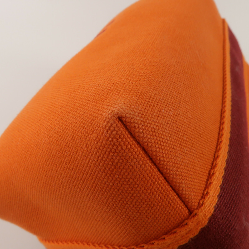 HERMES 帆布Bride A Brac PM手挽袋Orange-8