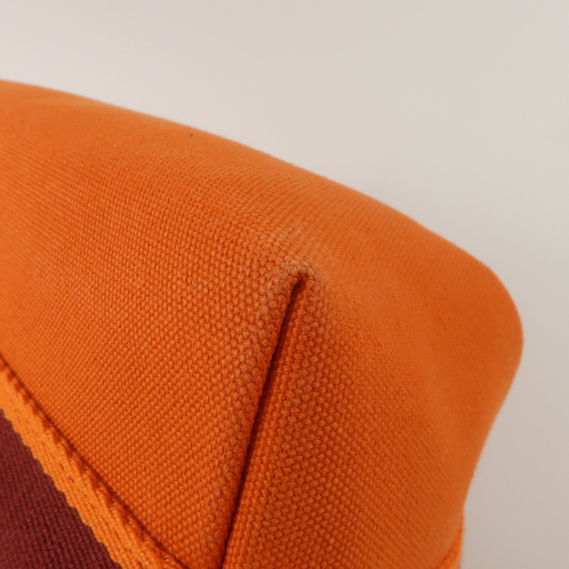 HERMES 帆布Bride A Brac PM手挽袋Orange-11