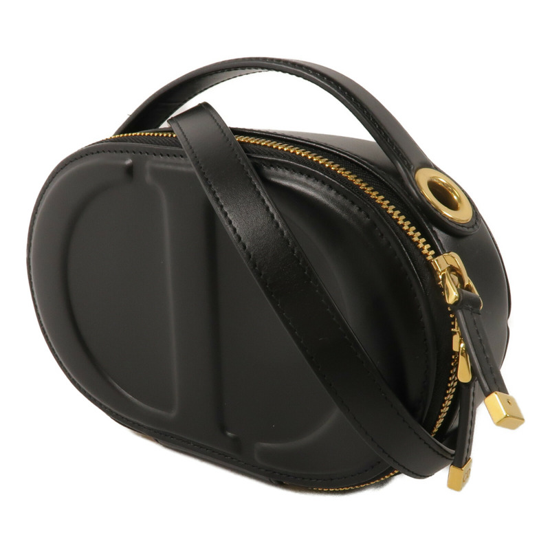 Dior 牛皮皮革CD Signature Oval Camera Bag鏈帶手挽肩背兩用袋-1