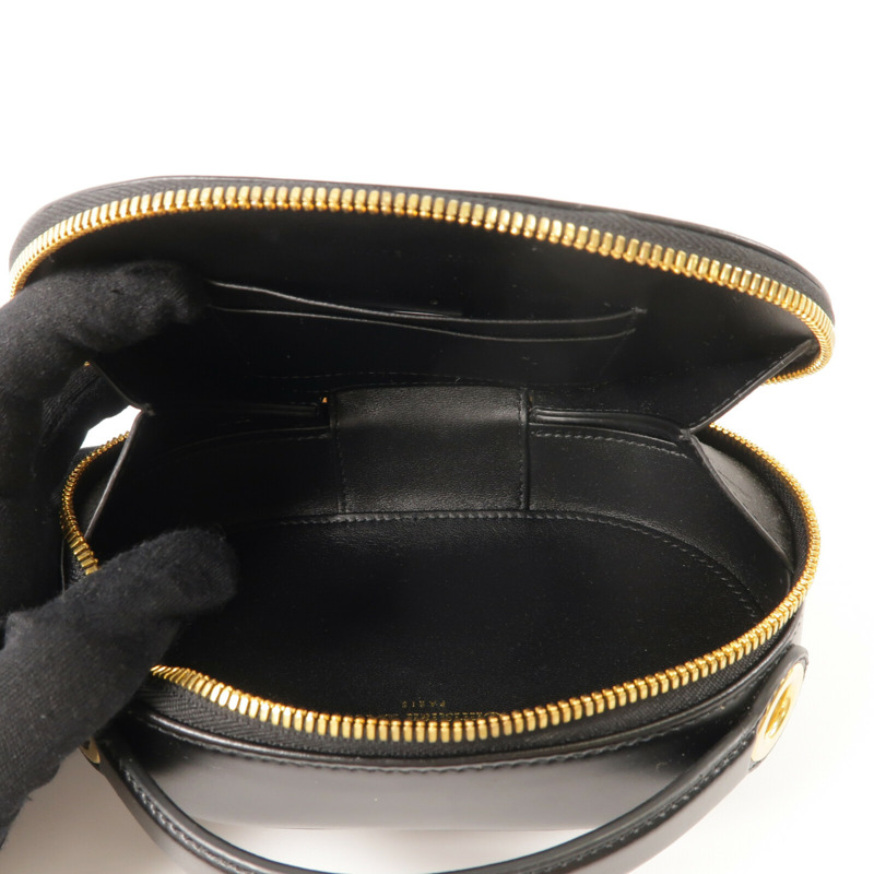 Dior 牛皮皮革CD Signature Oval Camera Bag鏈帶手挽肩背兩用袋-4