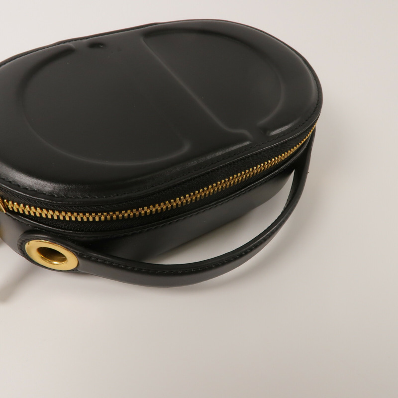 Dior 牛皮皮革CD Signature Oval Camera Bag鏈帶手挽肩背兩用袋-6