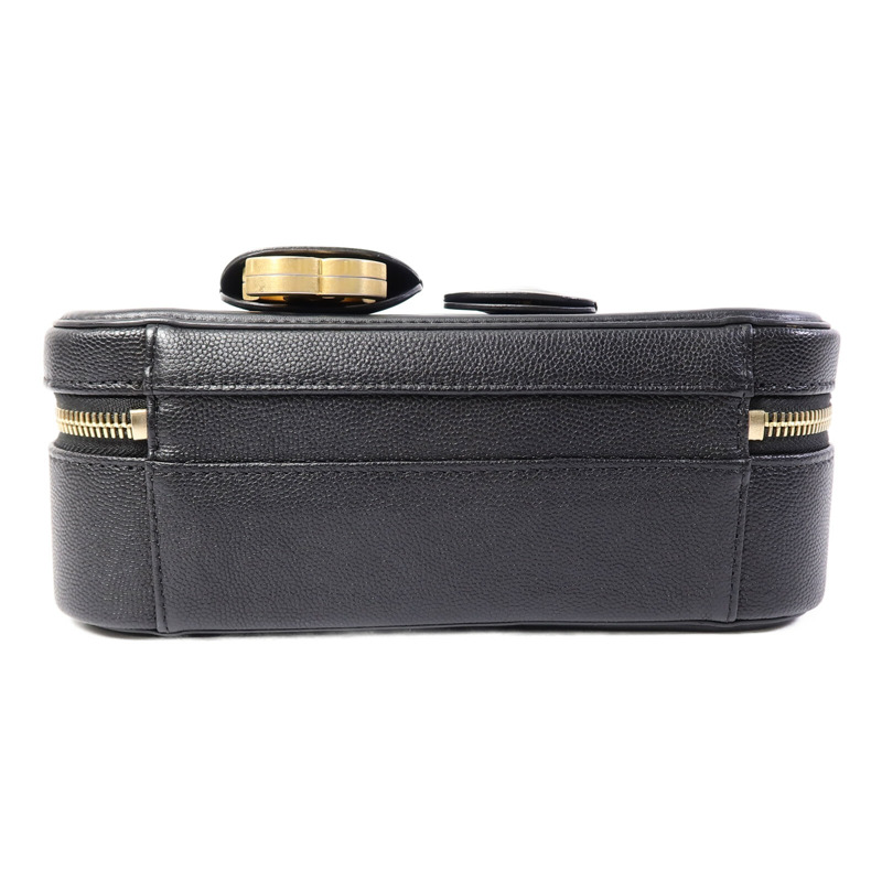 CHANEL 牛皮皮革CC Filigree Vanity Case Medium手挽肩背兩用袋-3