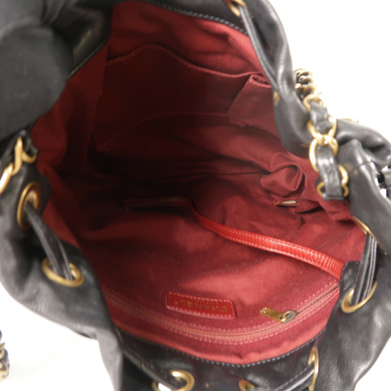 CHANEL 牛皮皮革Shoulder Bag鏈帶肩背袋-4