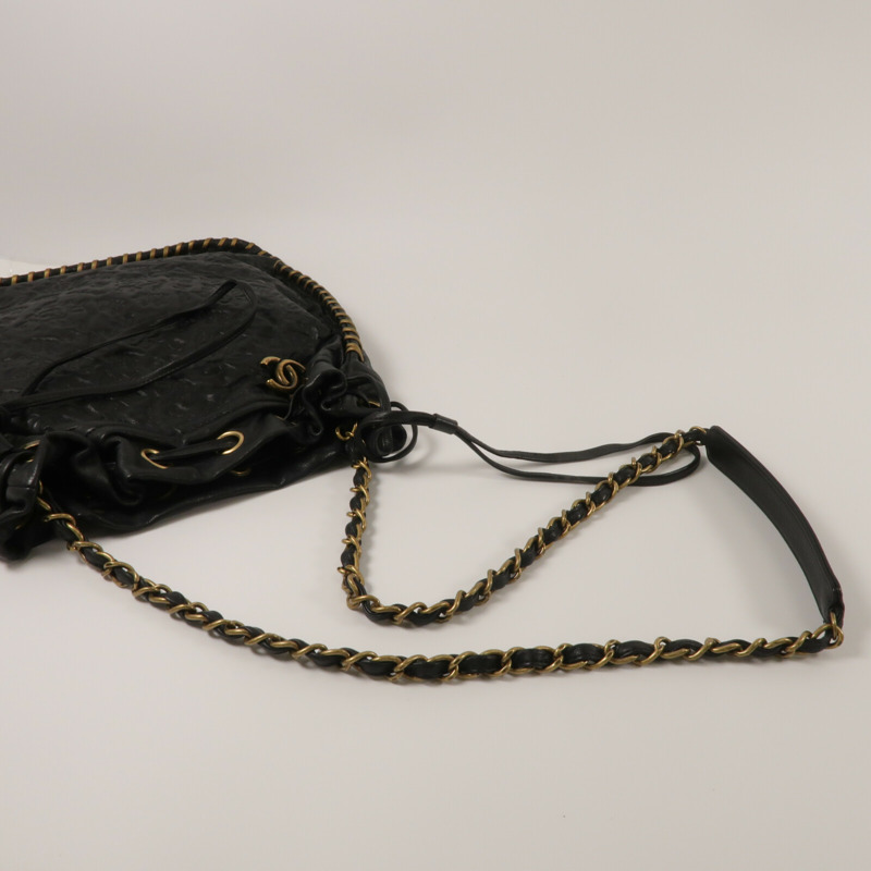 CHANEL 牛皮皮革Shoulder Bag鏈帶肩背袋-9