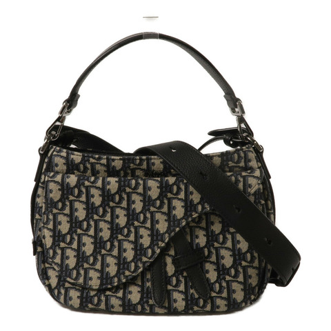 Dior 帆布Mini Saddle Soft Bag手挽肩背兩用袋
