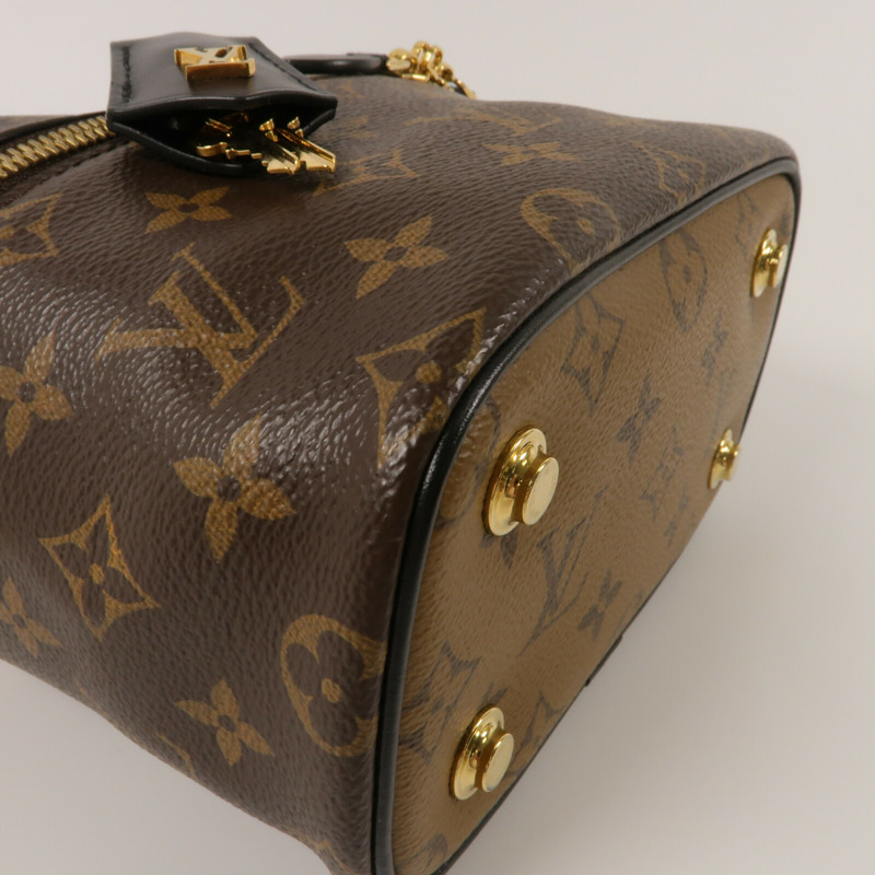 LOUIS VUITTON Monogram Reverse Vanity PM手挽肩背兩用袋-10