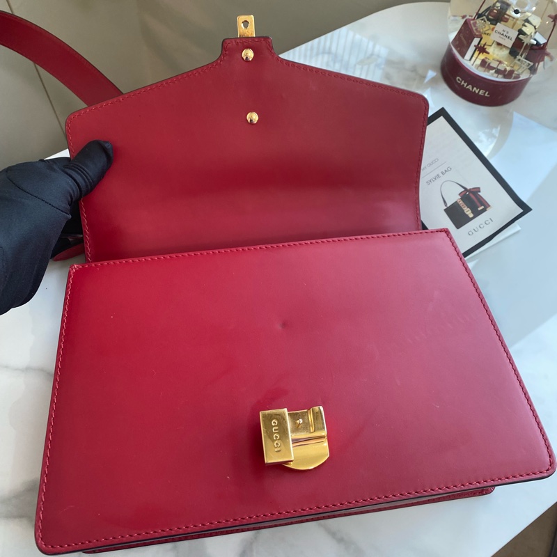 Gucci 紅色塞爾維亞 中號-8