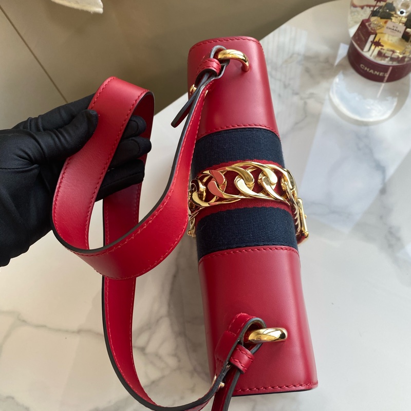 Gucci 紅色塞爾維亞 中號-19