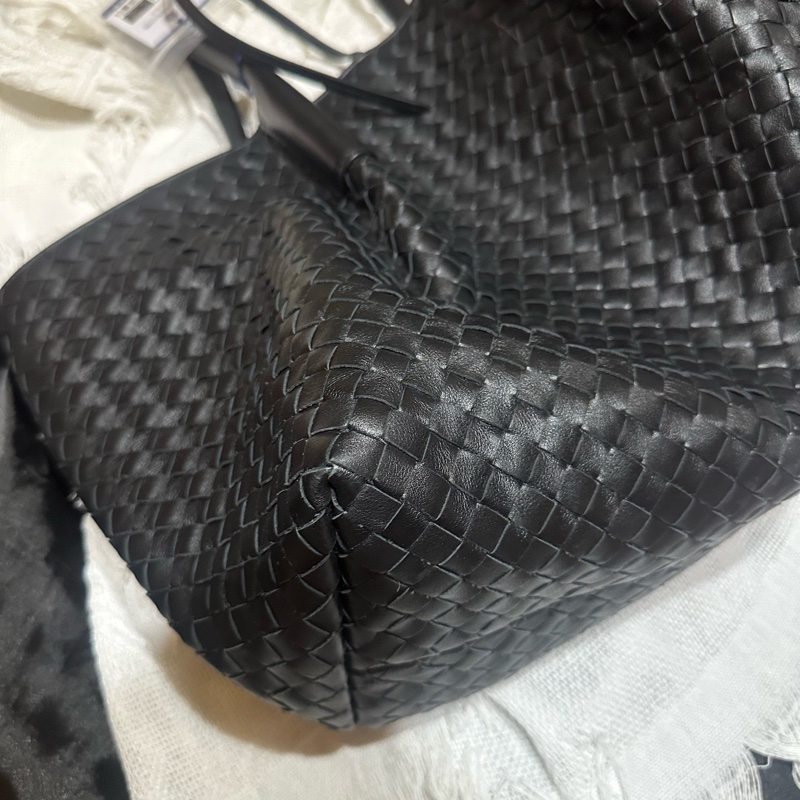 Bottega Veneta BV Pinacoteca黑色編織托特包 底長:43-5