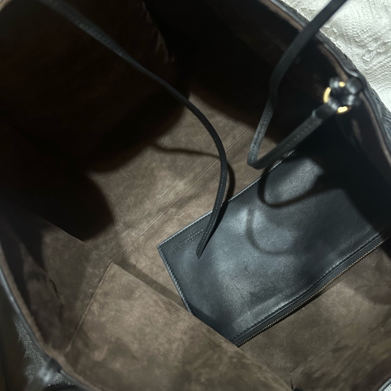 Bottega Veneta BV Pinacoteca黑色編織托特包 底長:43-7